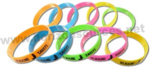 bracelets silicone fluo